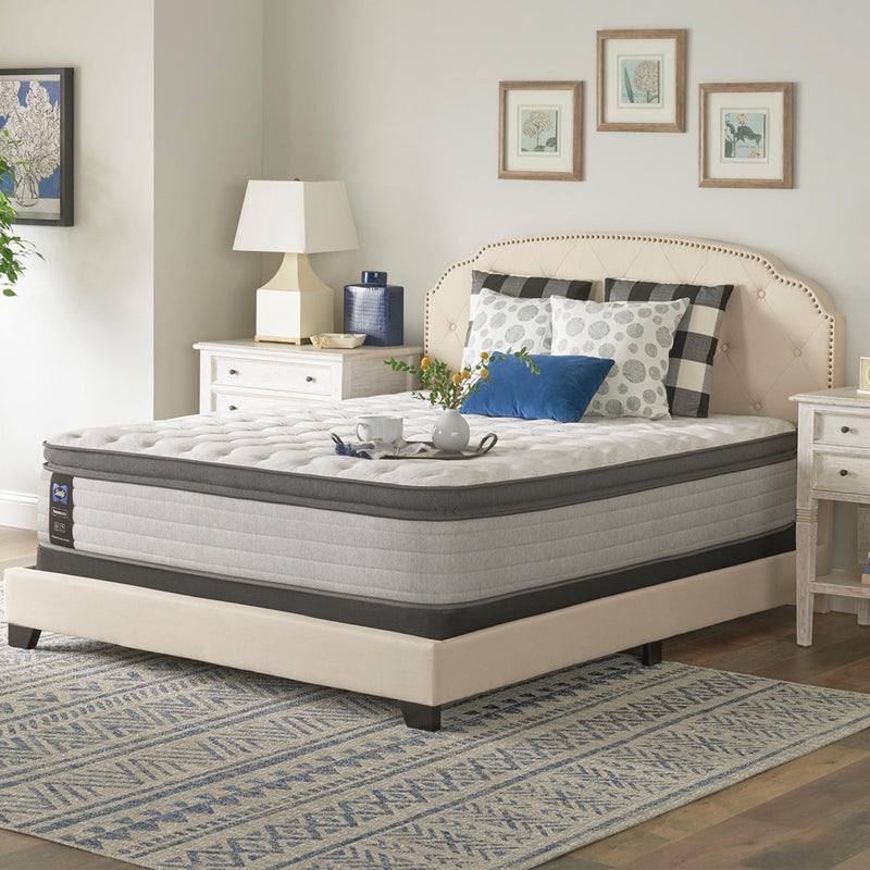 Sealy Summer Rose Euro Pillow Top Medium Mattress (Split California King) IMAGE 2