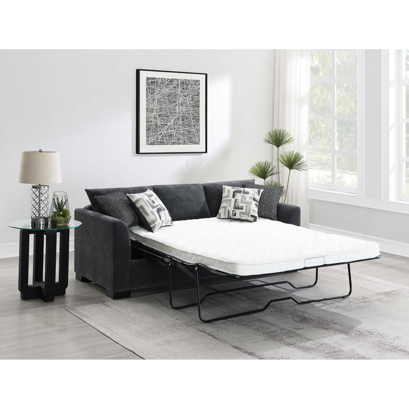 Coaster Furniture Storey 504777 Upholstered Sleeper Sectional Chaise Sofa - Dark Grey IMAGE 15