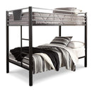 Signature Design by Ashley Dinsmore B106B9 Twin over Twin Bunk Bed and 2 Mattresses IMAGE 1