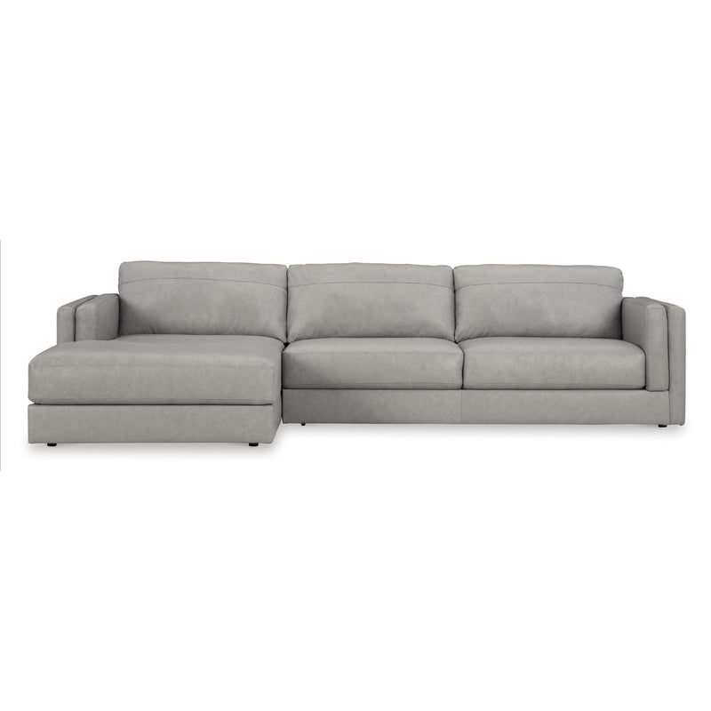 Signature Design by Ashley Amiata 57404S1C 2 pc Sectional with Chaise IMAGE 2