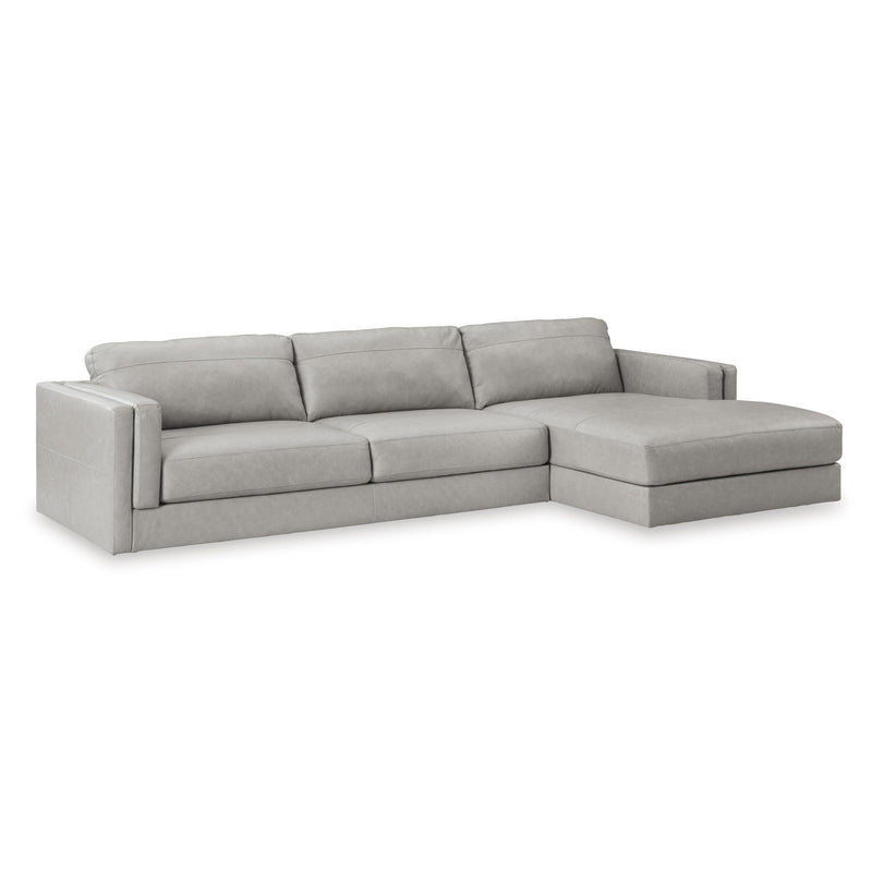 Signature Design by Ashley Amiata 57404S2C 2 pc Sectional with Chaise IMAGE 1