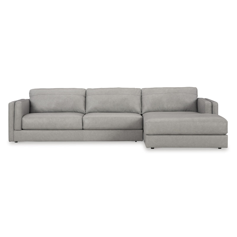 Signature Design by Ashley Amiata 57404S2C 2 pc Sectional with Chaise IMAGE 2
