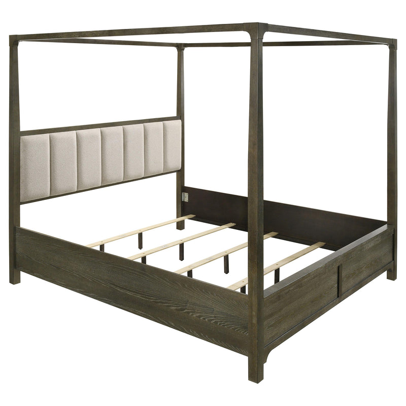 Coaster Furniture Gran Park 224931KW California King Four Poster Canopy Bed - Dark Cocoa IMAGE 3