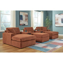 Signature Design by Ashley Modmax 92102S49 5 pc Double Chaise with Audio Consoles IMAGE 2