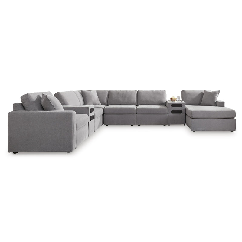 Signature Design by Ashley Modmax 92104S48 8 pc Sectional with Audio System and Chaise IMAGE 1