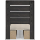 Signature Design by Ashley Hollivern B2108B18 Twin Panel Bed with Storage IMAGE 5