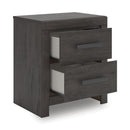 Signature Design by Ashley Prendonea B3789-92 Two Drawer Night Stand IMAGE 2