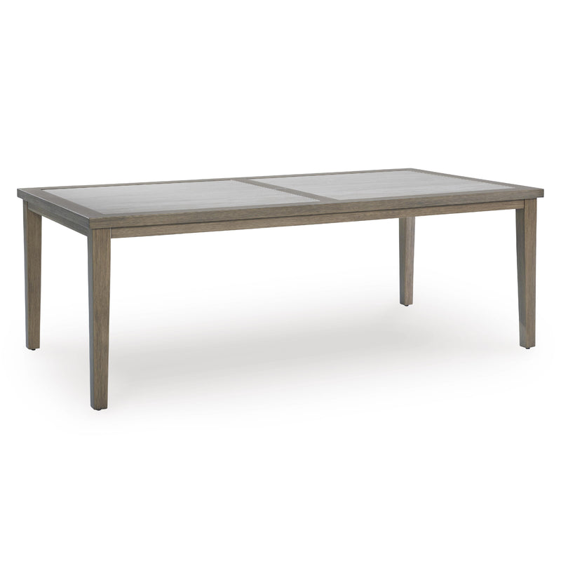 Signature Design by Ashley Rainier Ranch P701-625 Rectangular Dining Table with Umbrella Option IMAGE 1