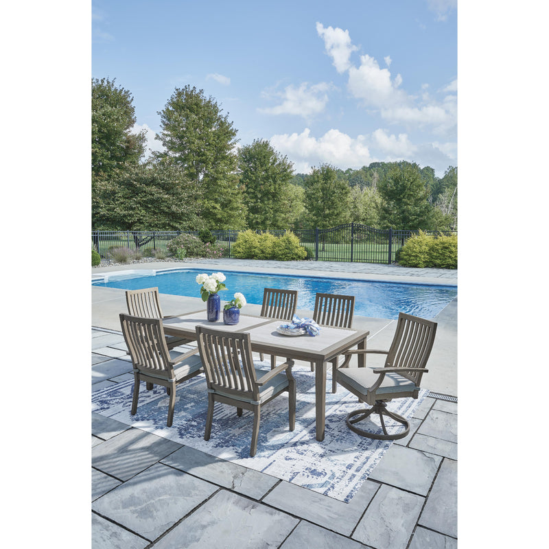 Signature Design by Ashley Rainier Ranch P701-625 Rectangular Dining Table with Umbrella Option IMAGE 7