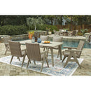Signature Design by Ashley Cliff Trails PCP690-625 Rectangular Dining Table with Umbrella Option IMAGE 10
