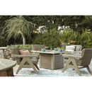 Signature Design by Ashley Cliff Trails PCP690-772 Square Fire Pit Table IMAGE 11