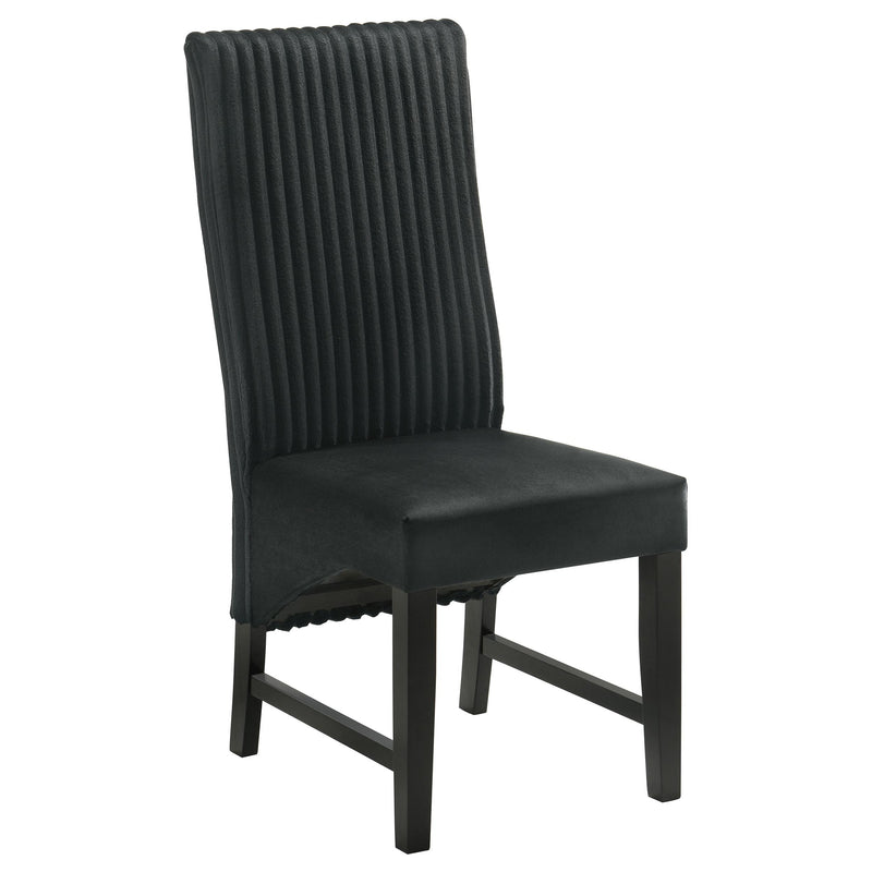 Coaster Furniture Barrand 106387 Upholstered Dining Side Chair - Black IMAGE 1