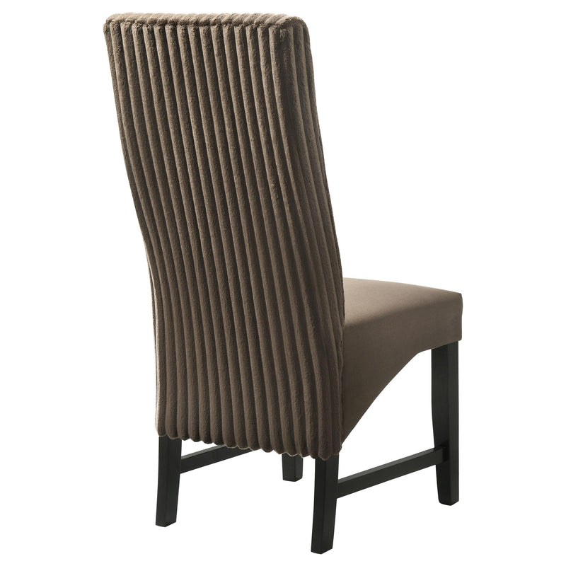 Coaster Furniture Barrand 106388 Upholstered Dining Side Chair - Chocolate IMAGE 7