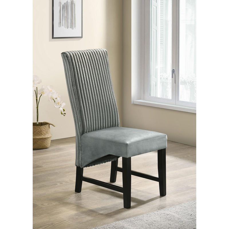 Coaster Furniture Barrand 106389 Upholstered Dining Side Chair - Grey IMAGE 2