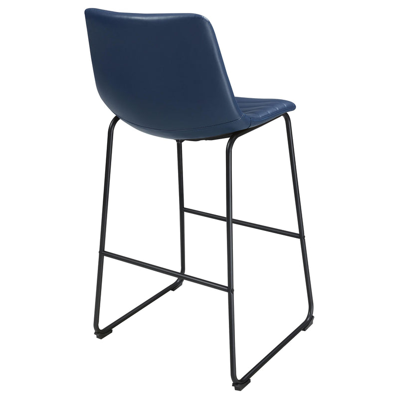 Coaster Furniture Zuni 107208 Faux Leather Upholstered Counter Chair - Blue IMAGE 7