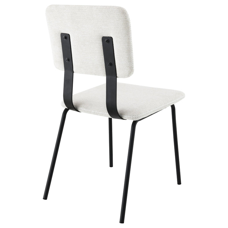 Coaster Furniture Calla 108022 Fabric Upholstered Dining Side Chair - White IMAGE 7