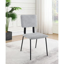 Coaster Furniture Calla 108062 Fabric Upholstered Dining Side Chair - Grey IMAGE 2