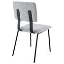 Coaster Furniture Calla 108062 Fabric Upholstered Dining Side Chair - Grey IMAGE 7