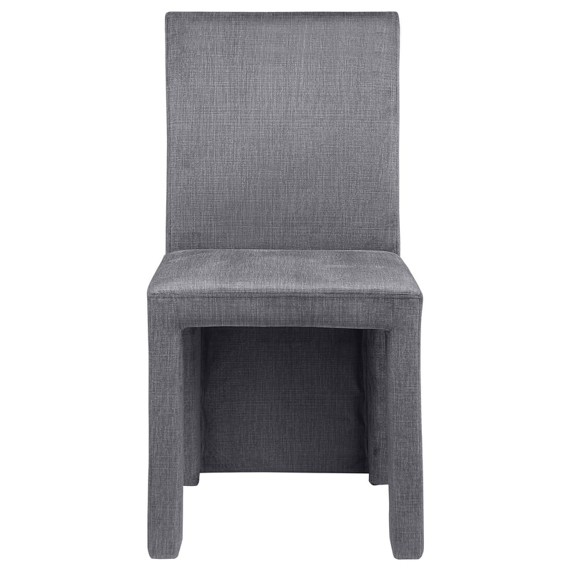 Coaster Furniture Tordera 108512 Velvet Upholstered Dining Side Chair - Grey IMAGE 3