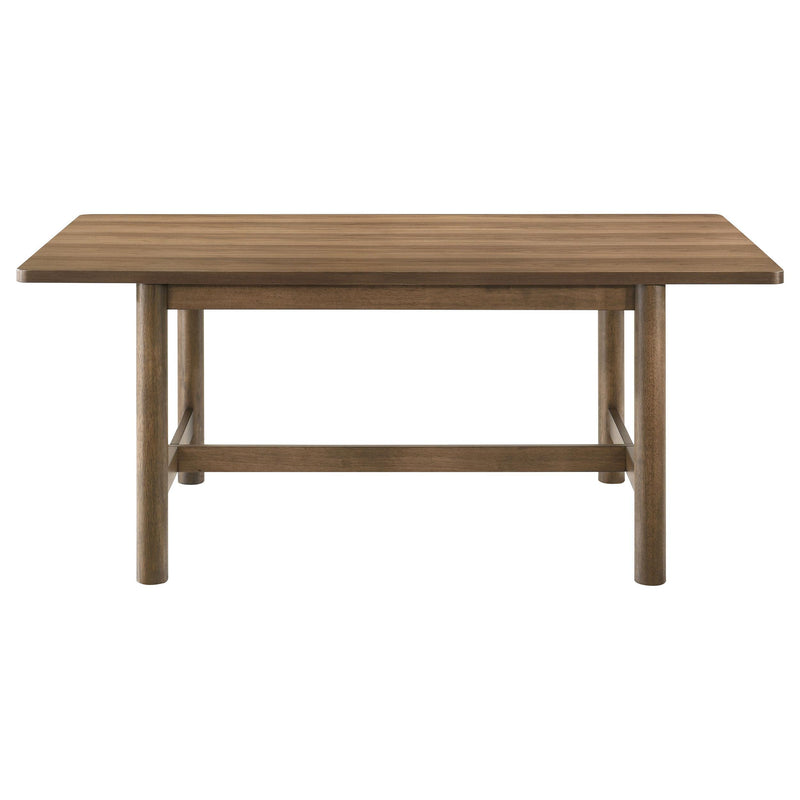 Coaster Furniture Crestmore 108571 71-inch Rectangular Wood Dining Table - Walnut IMAGE 3