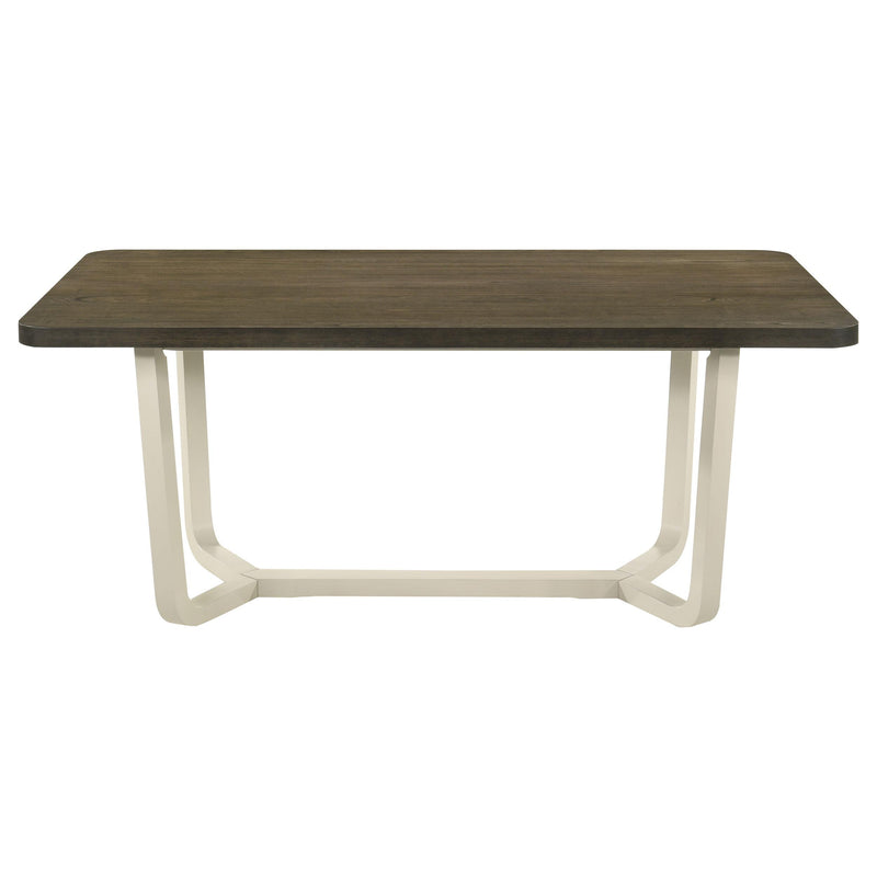 Coaster Furniture Biloxi 108681 71-inch Rectangular Wood Dining Table - Greyish Brown IMAGE 3