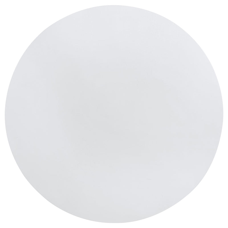 Coaster Furniture Judd 109330 54-inch Round Dining Wood Table with Shelf - Pearl White IMAGE 5