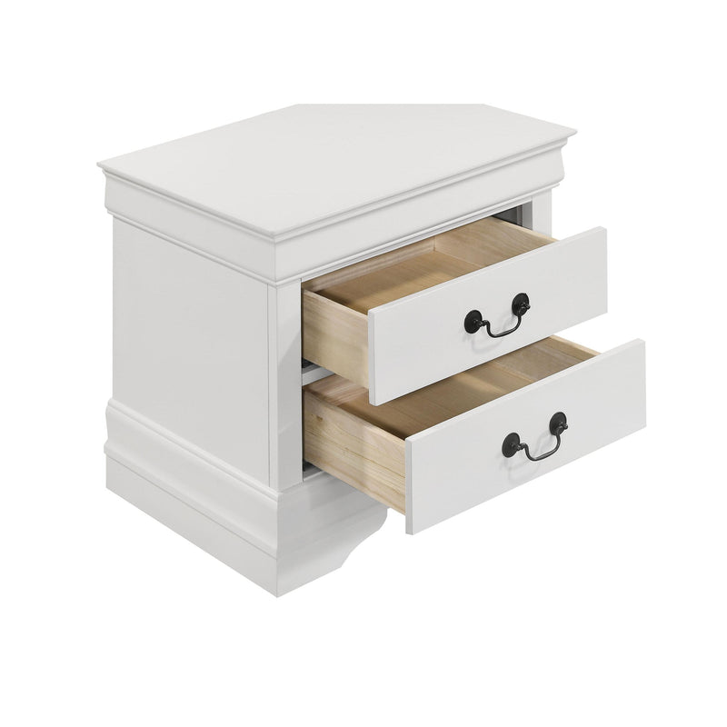 Coaster Furniture Louis Philippe 202442 2-Drawer Nightstand Bedside Table - White IMAGE 10