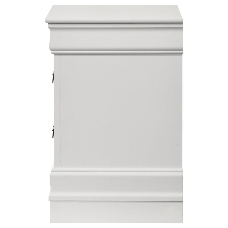 Coaster Furniture Louis Philippe 202442 2-Drawer Nightstand Bedside Table - White IMAGE 5