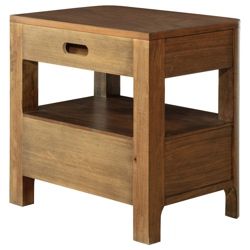 Coaster Furniture Maderia 223322 2-Drawer Nightstand Bedside Table - Walnut IMAGE 8