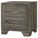Coaster Furniture Wright 223342 2-Drawer Nightstand Bedside Table - Brown Oak IMAGE 4
