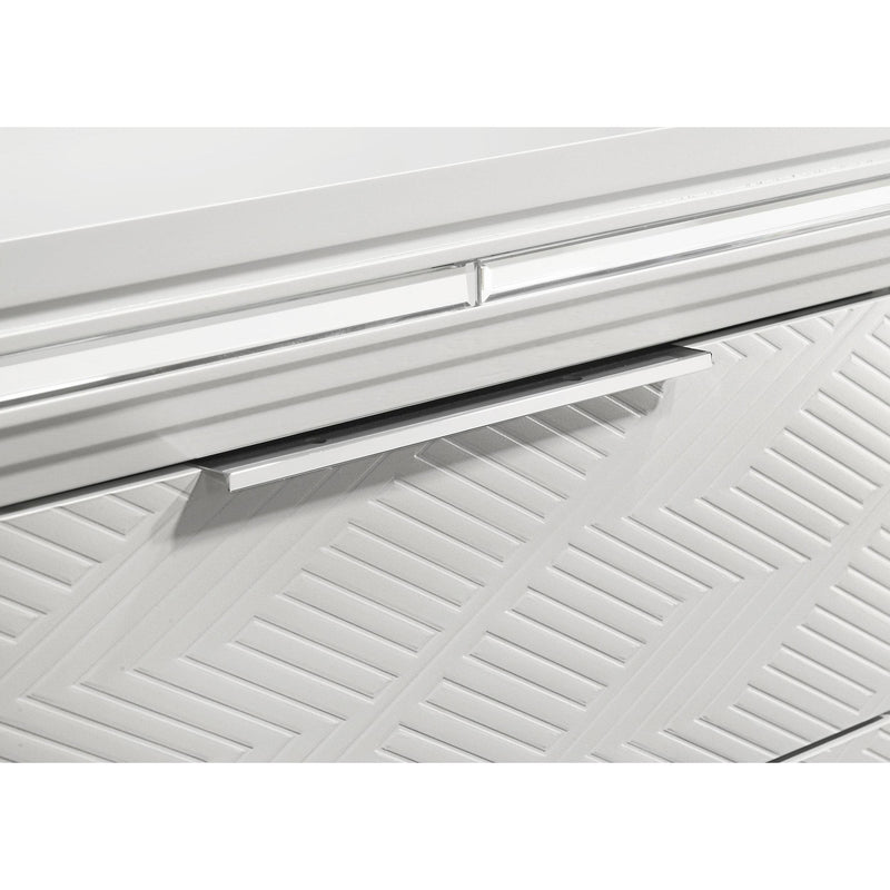 Coaster Furniture Marmore 224962 2-Drawer Nightstand Bedside Table - White IMAGE 13