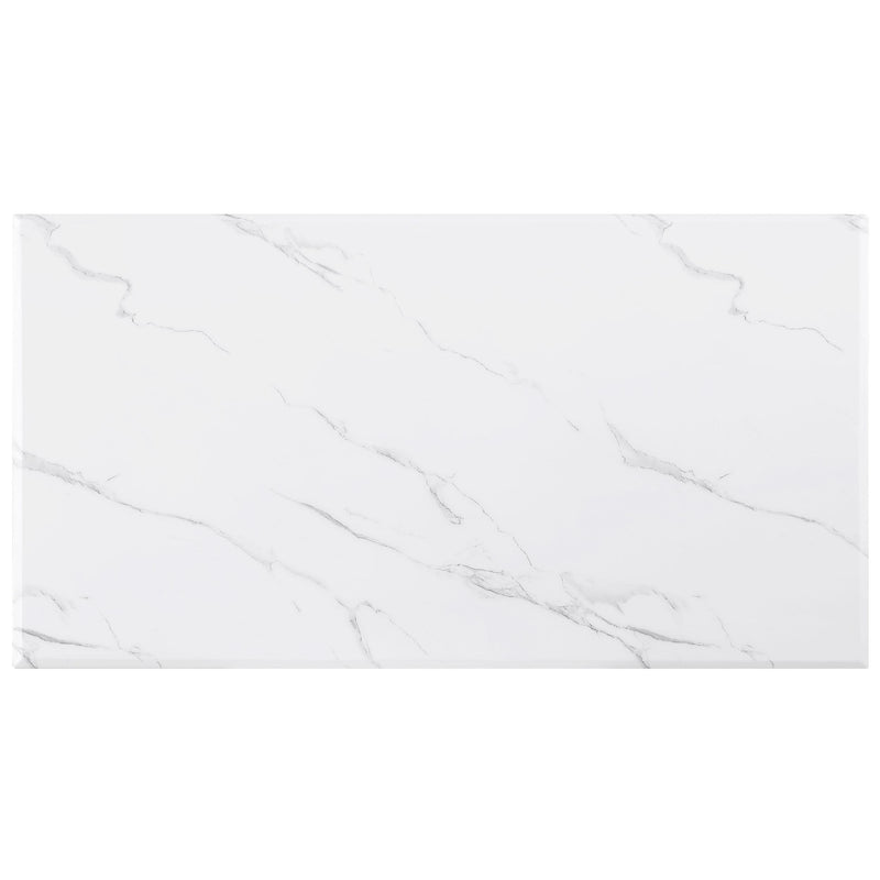 Coaster Furniture Visalia 710218 Faux Marble Top Stainless Steel Coffee Table - Gold IMAGE 6