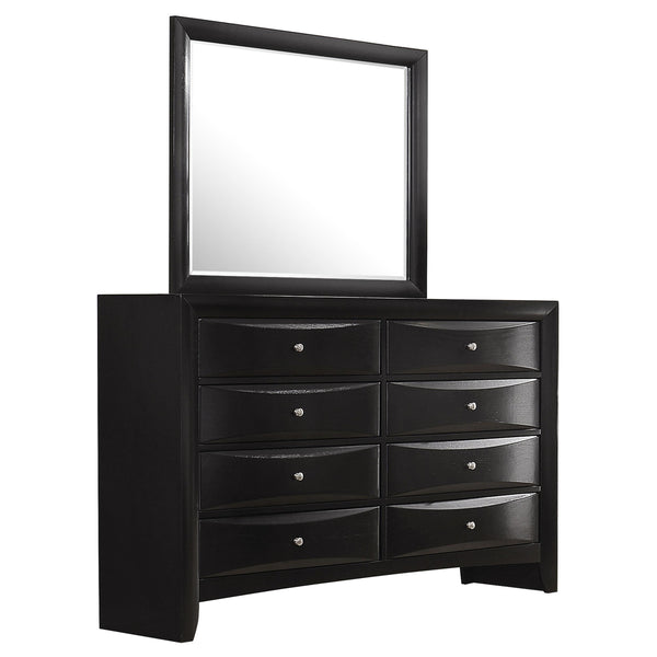 Coaster Furniture Briana 200703M 8-Drawer Dresser with Mirror - Black IMAGE 1