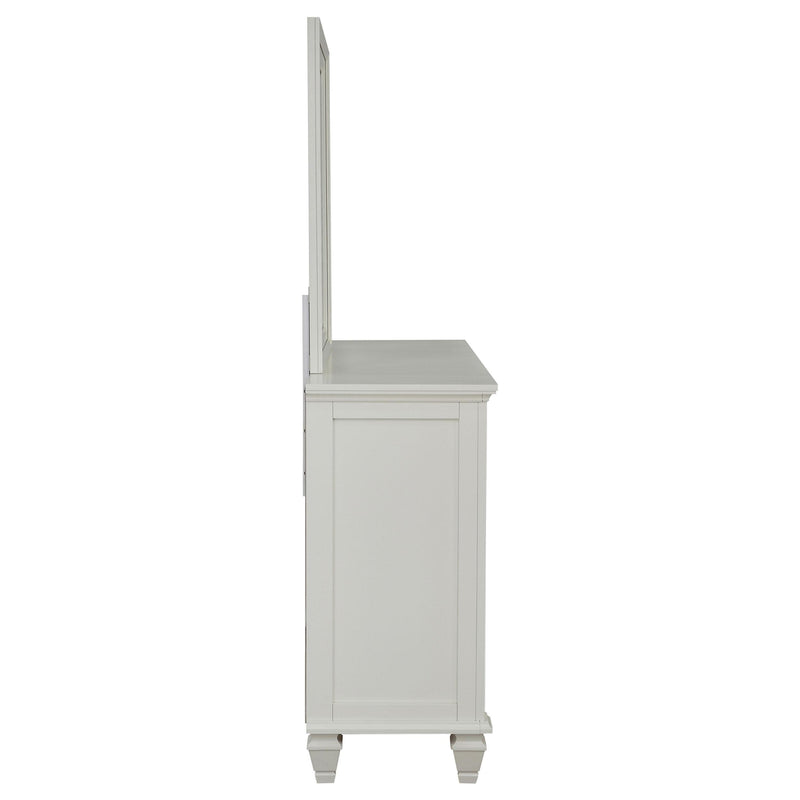 Coaster Furniture Sandy Beach 201303M 11-Drawer Dresser with Mirror - Cream White IMAGE 9