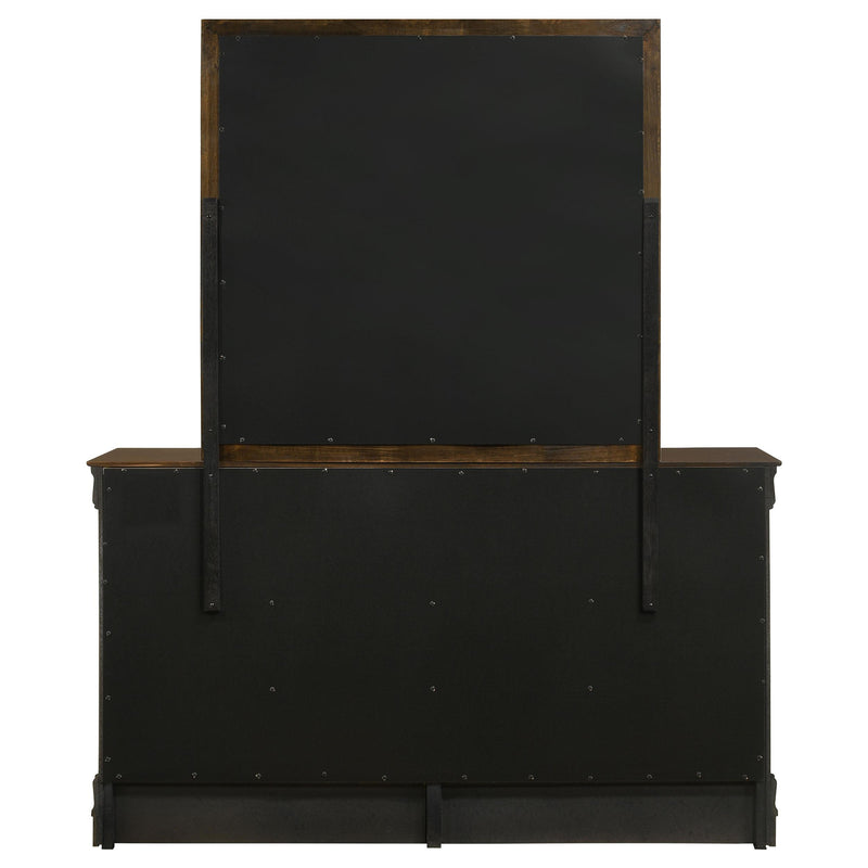 Coaster Furniture Louis Philippe 202413M 6-Drawer Dresser with Mirror - Cappuccino IMAGE 7
