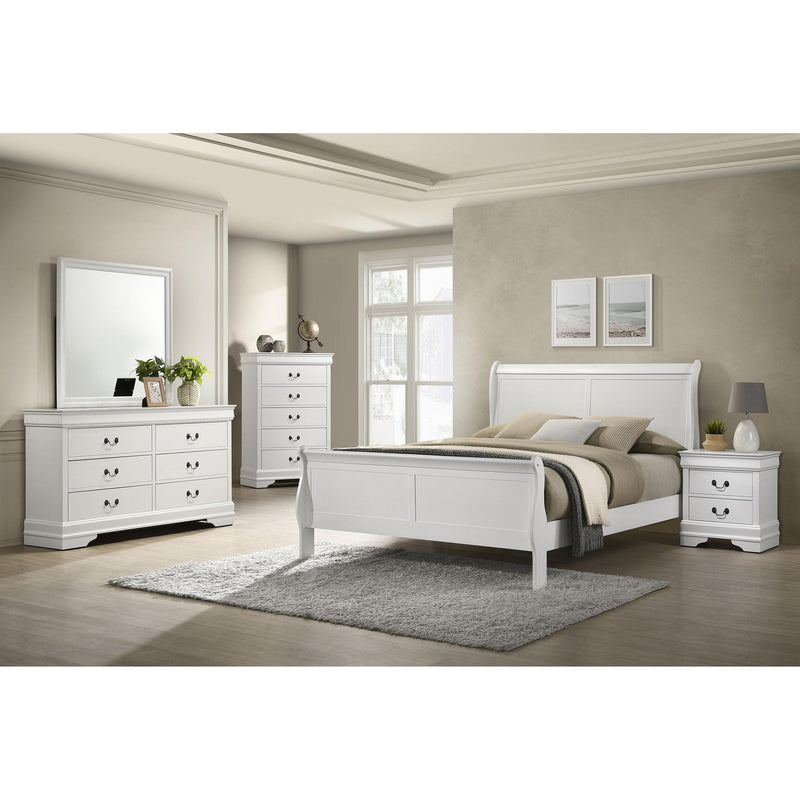Coaster Furniture Louis Philippe 202443M 6-Drawer Dresser and Mirror - White IMAGE 10