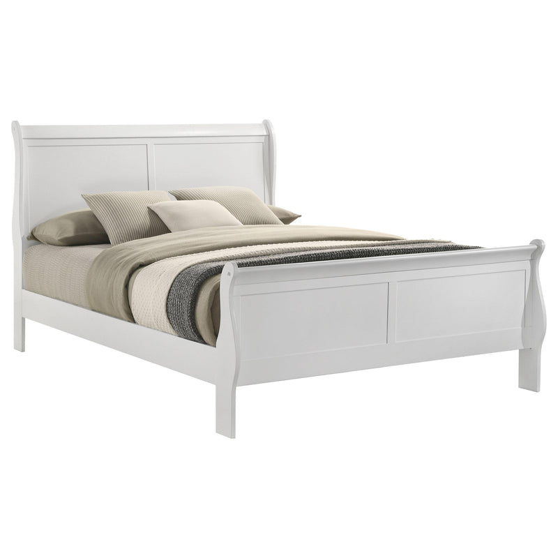 Coaster Furniture Louis Philippe 202441F 47-inch Full Sleigh Panel Bed - White IMAGE 3