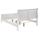 Coaster Furniture Louis Philippe 202441KE 47-inch Eastern King Sleigh Panel Bed - White IMAGE 4