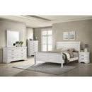 Coaster Furniture Louis Philippe 202441KE 47-inch Eastern King Sleigh Panel Bed - White IMAGE 5