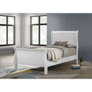 Coaster Furniture Louis Philippe 202441T 47-inch Twin Sleigh Panel Bed - White IMAGE 2