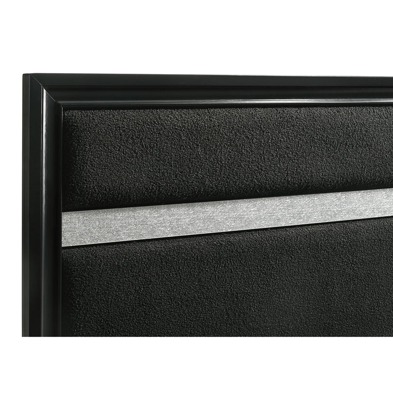 Coaster Furniture Miranda 206360KE 54-inch Upholstered Eastern King Panel Bed - Black IMAGE 6
