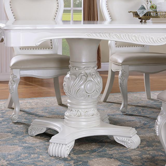 Furniture of America Manzanita FM3261WH-T Dining Table IMAGE 4