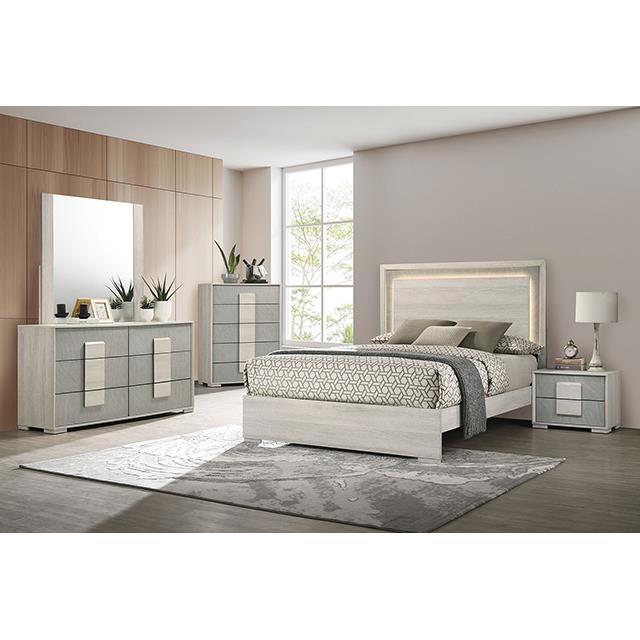 Furniture of America Lincolt FM7201WH-D Dresser IMAGE 2
