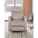 IFDC Swivel Glider Fabric Recliner with Wall Recline IF-6337 IMAGE 8