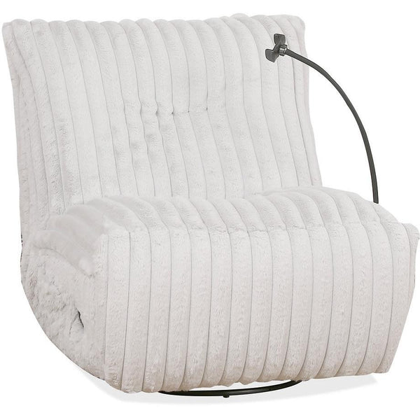 IFDC Swivel Glider Fabric Recliner with Wall Recline IF-6305 IMAGE 1