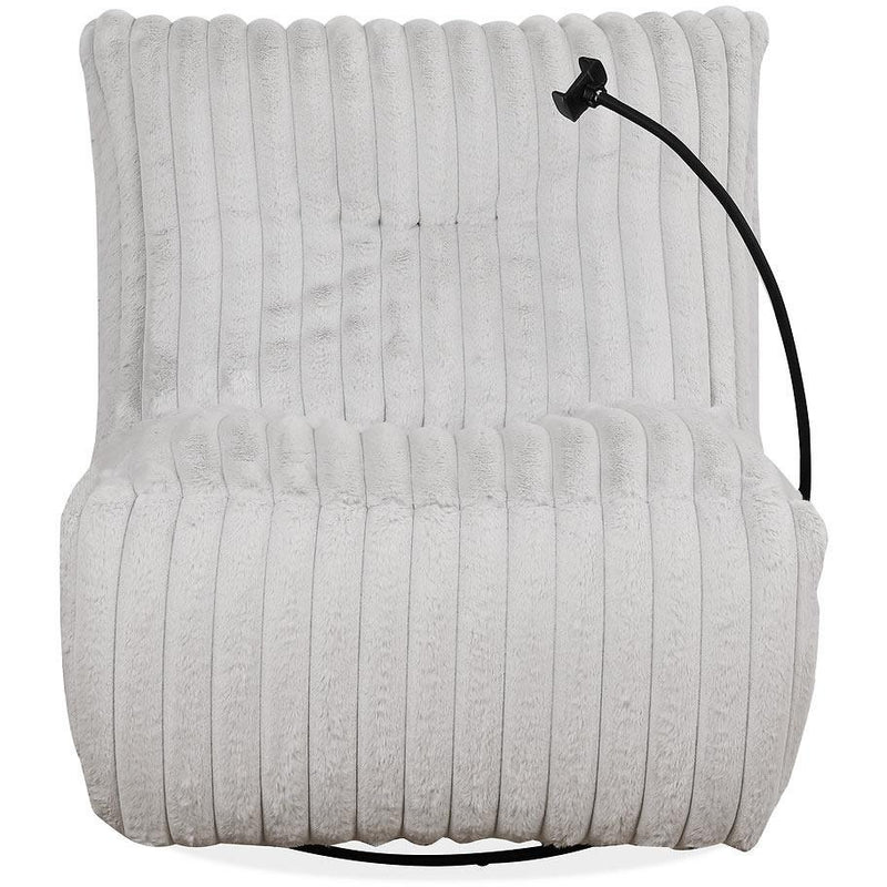 IFDC Swivel Glider Fabric Recliner with Wall Recline IF-6305 IMAGE 3