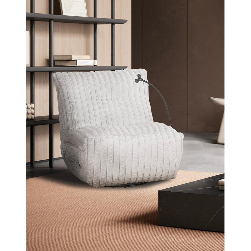 IFDC Swivel Glider Fabric Recliner with Wall Recline IF-6305 IMAGE 6