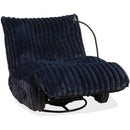 IFDC Swivel Glider Fabric Recliner with Wall Recline IF-6306 IMAGE 2