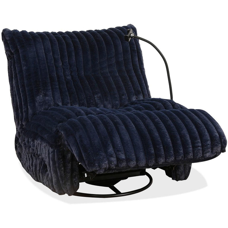 IFDC Swivel Glider Fabric Recliner with Wall Recline IF-6306 IMAGE 2