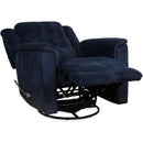 IFDC Swivel Glider Fabric Recliner with Wall Recline IF-6347 IMAGE 3